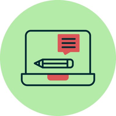 Geri besleme modern simgesinin vektör illüstrasyonu