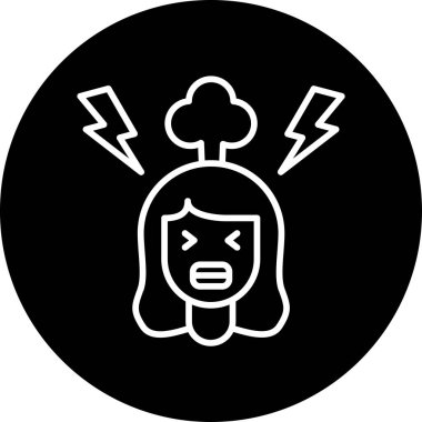 Hüsrana uğradım. Web simgesi basit illüstrasyon