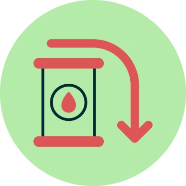 Petrol Simgesi Basit Tasarım