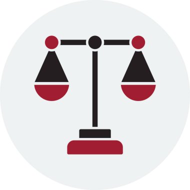 Hukuk. Web simgesi basit tasarım