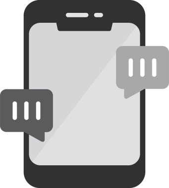 Sohbet mesajı vektör illüstrasyonu