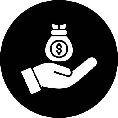  Gelir. Web simgesi basit illüstrasyon