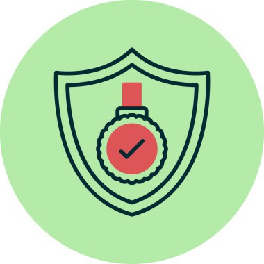 Garanti simgesi vektör illüstrasyonu 