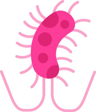 salmonella. Web simgesi basit illüstrasyon 