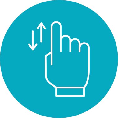 Basit Kaydırma simgesi vektör illüstrasyonu