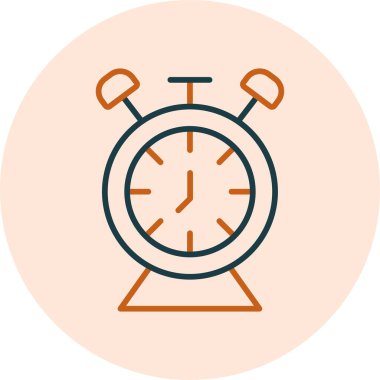 Masa Saati web simgesi, vektör illüstrasyonu