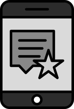 Geri besleme modern simgesinin vektör illüstrasyonu