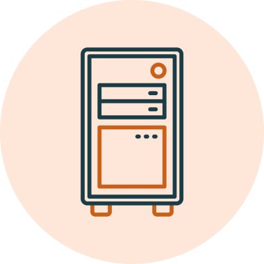 Basit Bilgisayar vektör illüstrasyonu