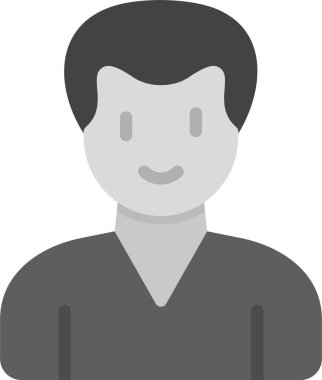 Adamım. Web simgesi basit illüstrasyon 