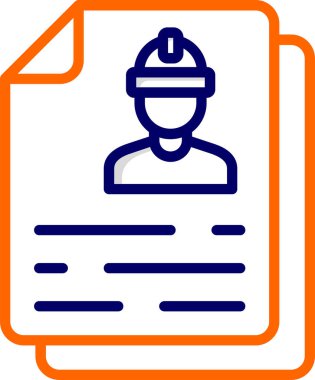 belge simgesi, vektör illüstrasyonu basit tasarım