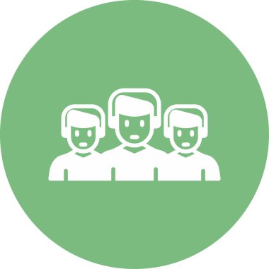 Takım. Web simgesi basit illüstrasyon