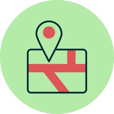 konum pin simgesi vektör illüstrasyonu