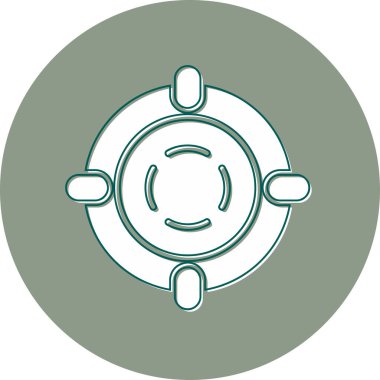 Lifesaver simgesi vektör illüstrasyon tasarımı