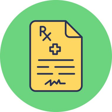 Basit doğrusal resim - tıbbi reçete