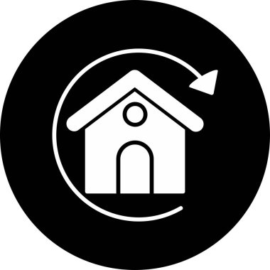 Basit ipotek işaretinin vektör simgesi