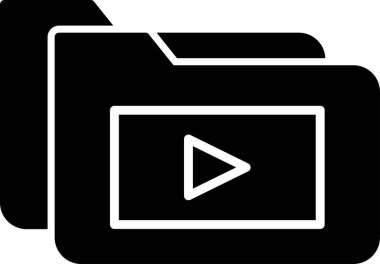 Video oynatıcı. soyut ağ simgesi