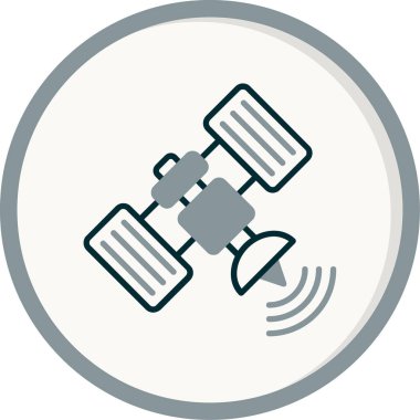 Uydu anten simge vektör çizim 