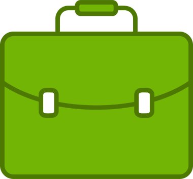 Çanta. Web simgesi basit illüstrasyon