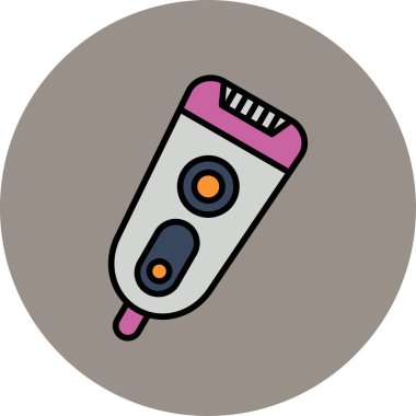 Basit Elektrik Shaver simgesi, vektör illüstrasyonu