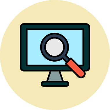 Doğrulama düz tasarım ikonu vektörü