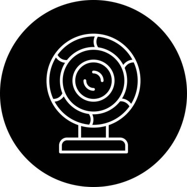 webcam simgesi, vektör illüstrasyonu