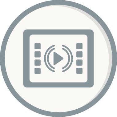 Akıyor. Web simgesi basit illüstrasyon