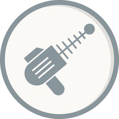 Lazer silahı, silah ikonu, vektör illüstrasyonu