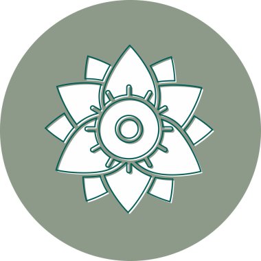 güzel çiçek vektör simgesi 