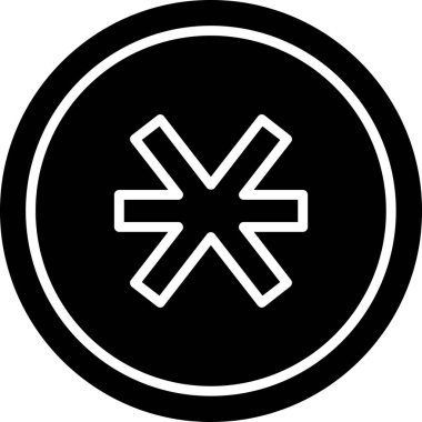 Asterisk ağ simgesi, vektör illüstrasyonu  