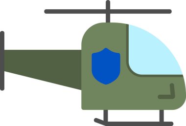 Helikopter. Web simgesi basit illüstrasyon