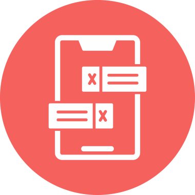 Tebliğ. Web simgesi basit illüstrasyon