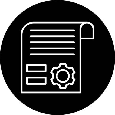 belge dosya simgesi, vektör illüstrasyonu