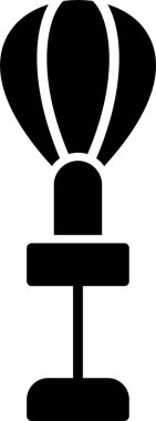 Punching Ball web simgesi, basit vektör illüstrasyonu