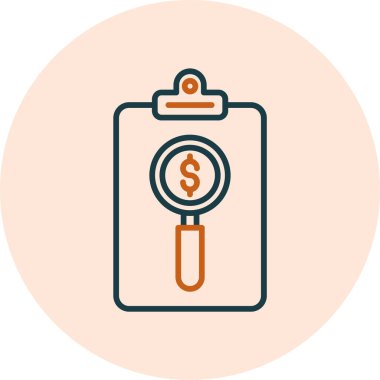 Basit Denetim simgesi. vektör illüstrasyonu