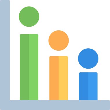Histogram. Web simgesi basit illüstrasyon