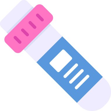 Test tübü simgesi, vektör illüstrasyonu