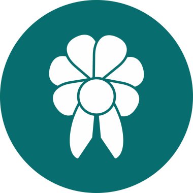 Kurdele yayı. Web simgesi basit illüstrasyon