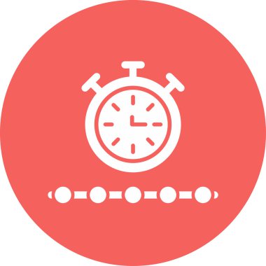 Sınırlı zaman dilimi. Web simgesi basit tasarım