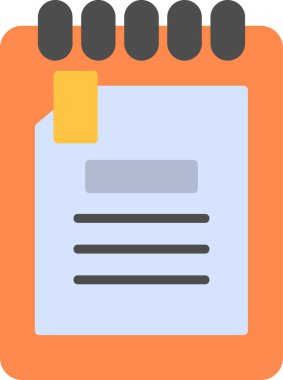 Not al. Web simgesi basit illüstrasyon