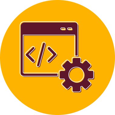 Gelişme. Web simgesi basit illüstrasyon