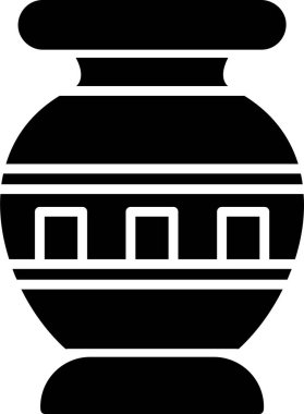 Vazo. Web simgesi basit illüstrasyon