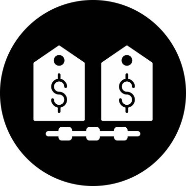 Değer modern simgesinin vektör illüstrasyonu