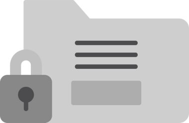 Basit Gizli simge vektör illüstrasyonu