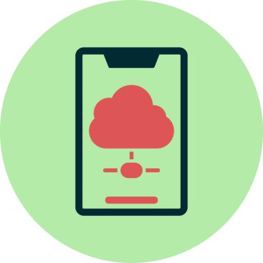 Basit vektör resmi - bulut verisi