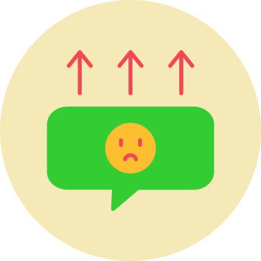 Üzüntü web simgesi vektör illüstrasyonu