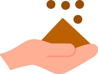 Tayammum. Web simgesi basit illüstrasyon