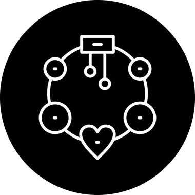  Bileklik Ağ simgesi vektör illüstrasyonu 