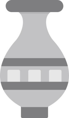 Vazo. Web simgesi basit illüstrasyon