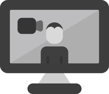 Basit simgeyi karşılama vektör illüstrasyonu