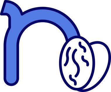 Küçük harf n 'nin vektör illüstrasyonu               